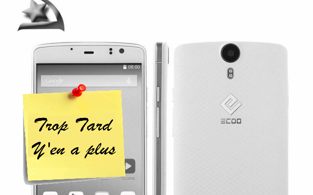 Smartphone Ecoo E04 Lite, 8 coeurs 4G Full HD etc à prix (...)
