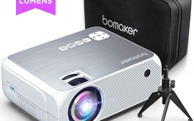 Amazon Vidéoprojecteur 4k Vidéoprojecteur LED 720p BOMAKER avec Trépied et Sac à 65.99€ @ Amazon