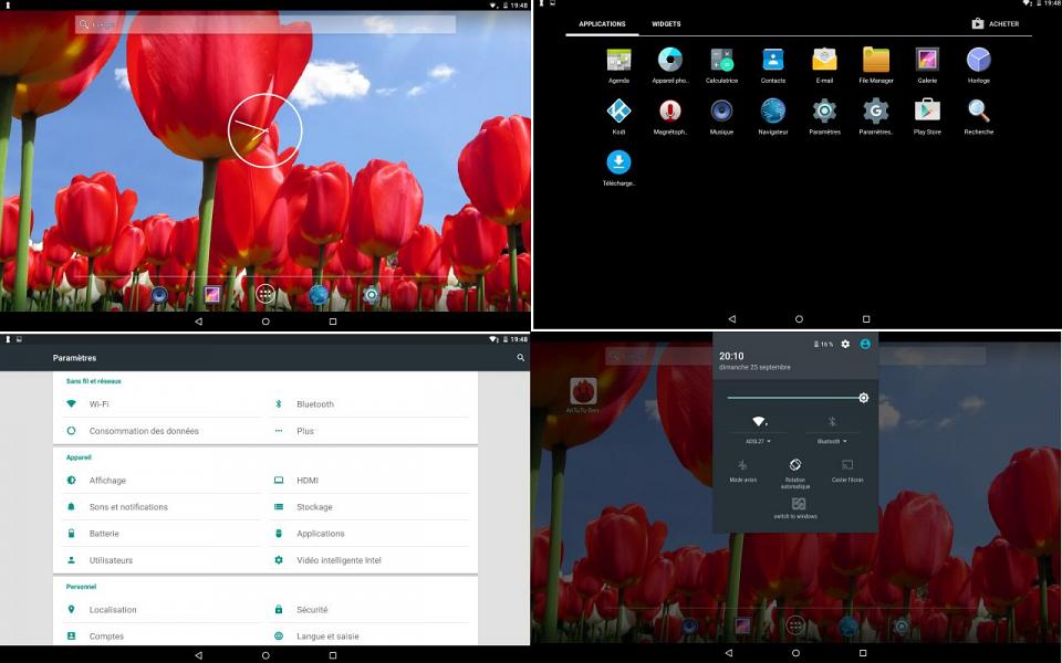 Android 5.1 pour la partie second OS