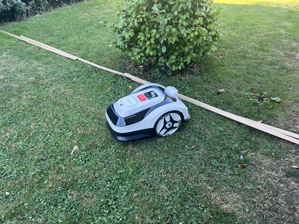 Pour mes tests une limite en carton