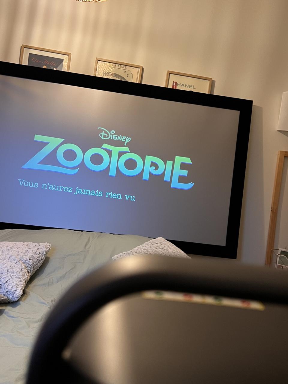 Installation provisoire de mon écran 80 pouces