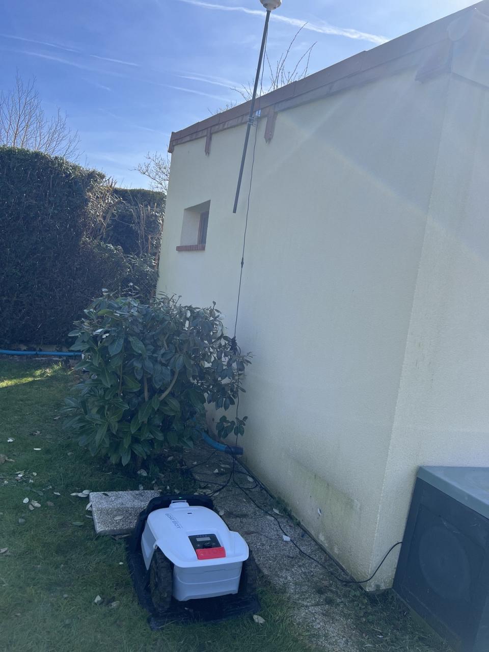 Mise de l'antenne en hauteur