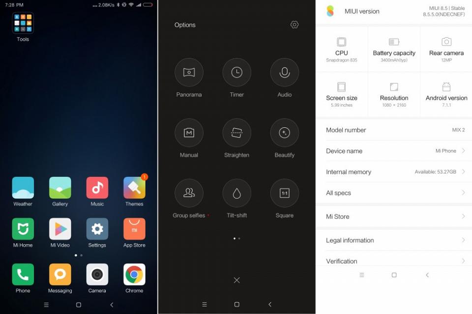 MIUI 8.5 stable anglais en standard