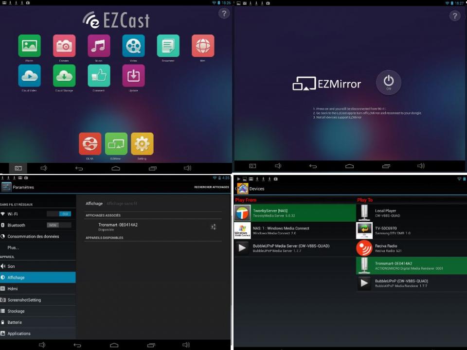 EZCAST sur Android 