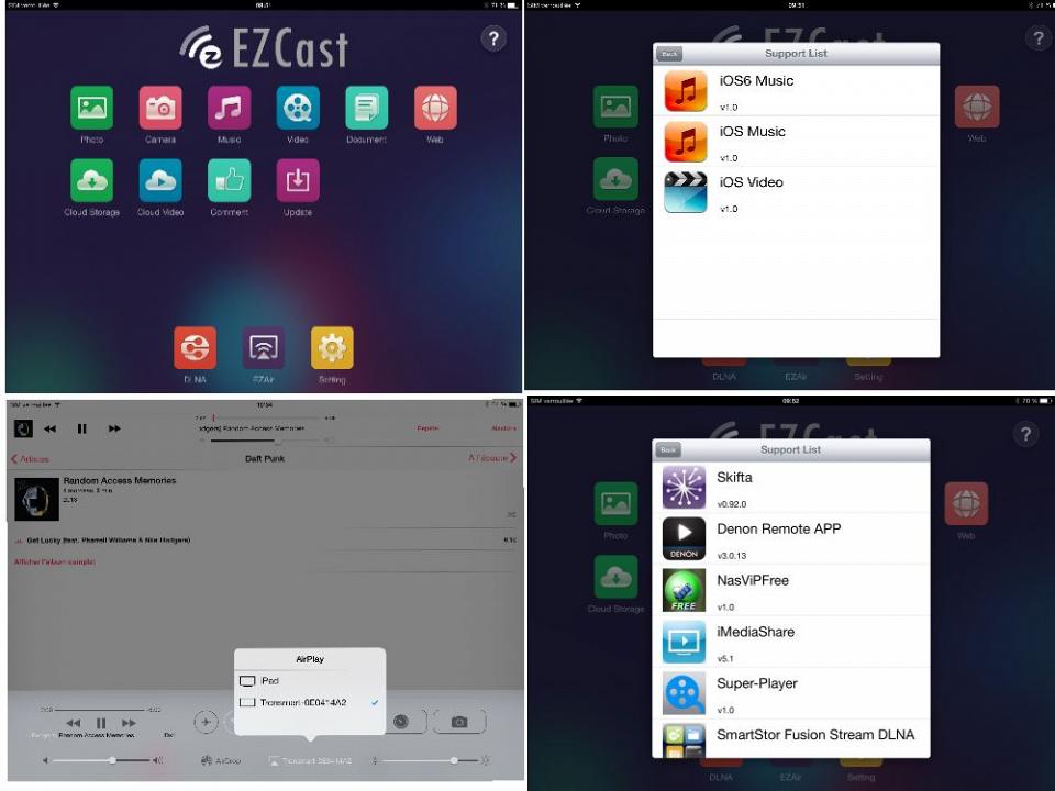 EZCAST sur IOS (iPhone / iPad)