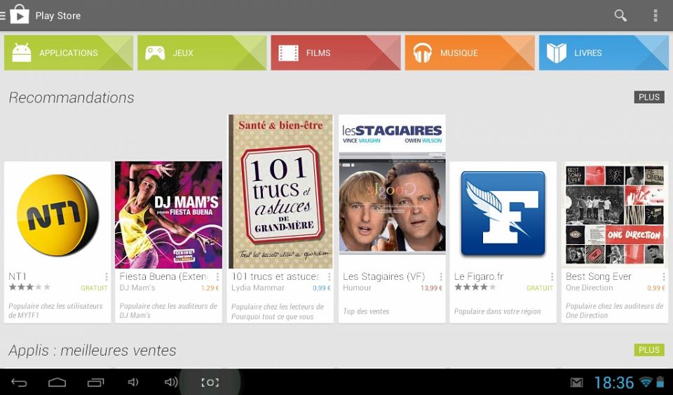 Google Play Store est disponible sur les produits CLUST