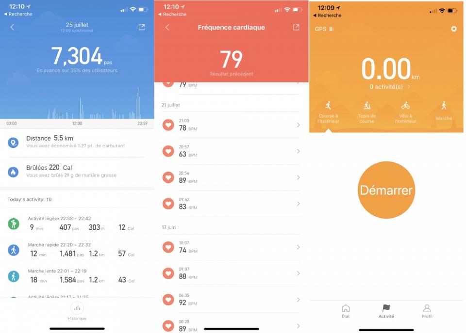 L'application MI FIT