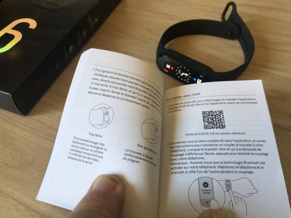 La documentation française de la version MI BAND 6 globale