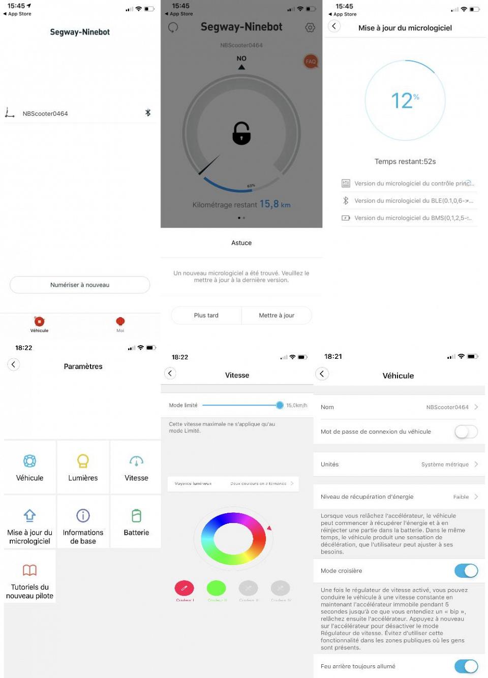 L'application Segway Ninebot