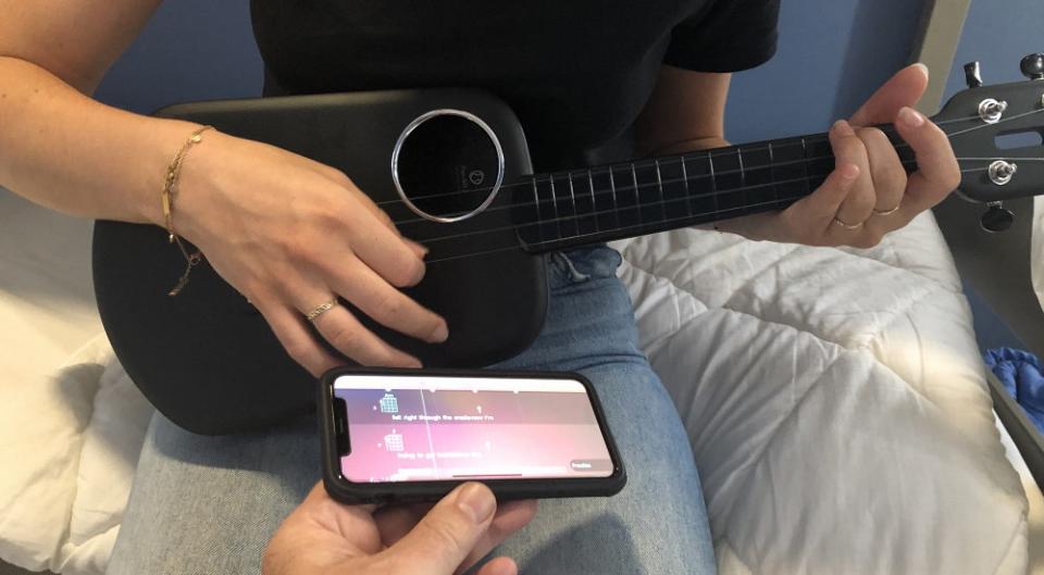 L'application offre un accompagnement musical quand vous jouez