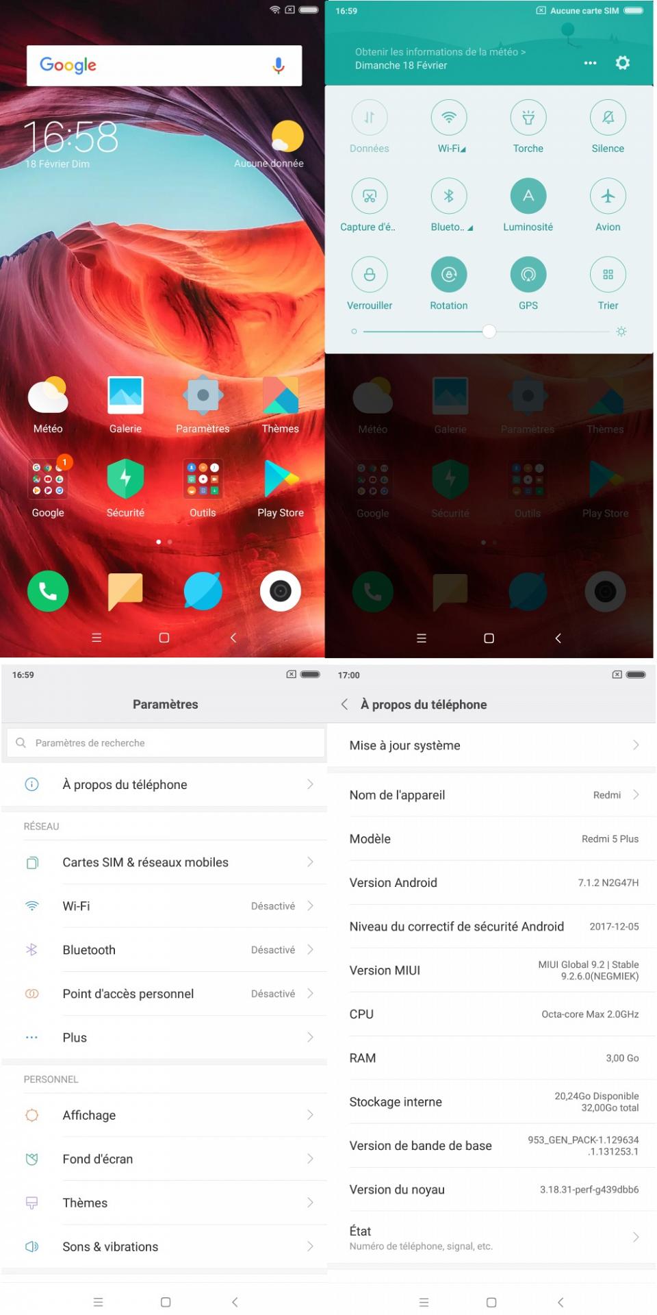 L'interface MIUI propre à Xiaomi