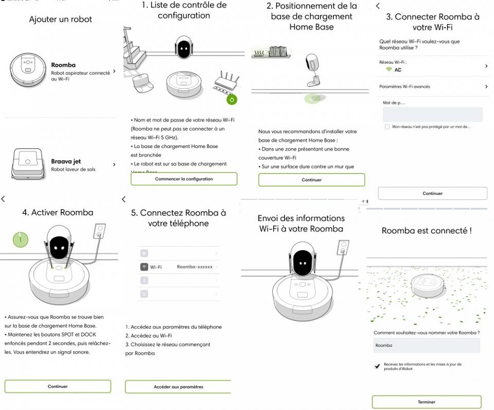 L'application smartphone propose un mode pas à pas pour l'installation