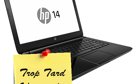 PC portable HP 14 pouces, core i3 6GO à 369€90 (...)
