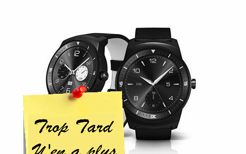 Montre connectée LG G Watch R à 119€99
