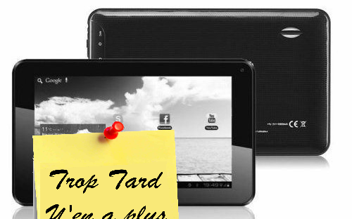 Tablette tactile Android 7 pouces 1.2 GhZ 29€99