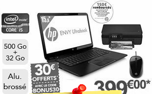 Pack PC portable HP Ultrabook 15,6'' Core i5 + (...)