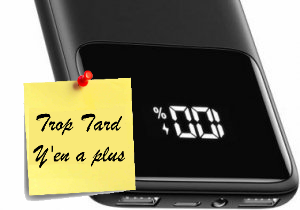 Batterie externe INIU 22.5W 10000mAh PD3.0 QC4.0 à (...)