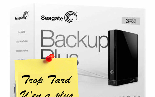 disque dur Seagate Backup plus 3TO externe USB 3.0 (...)