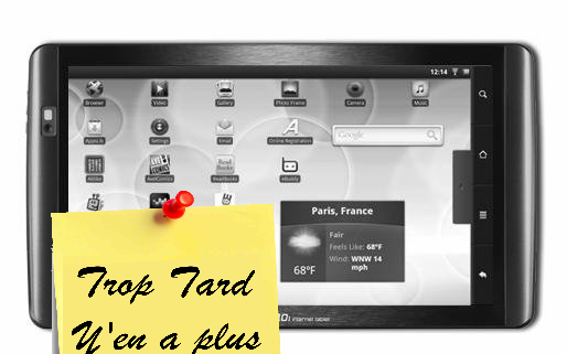 Tablette Archos 101 IT 10 pouces Gen 8 (Android 2.2) (...)