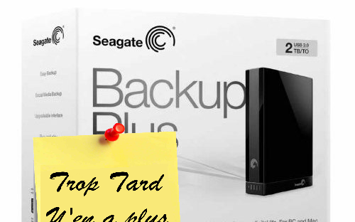 Disque dur Seagate Backup plus 2TO USB3 à 100€ (...)