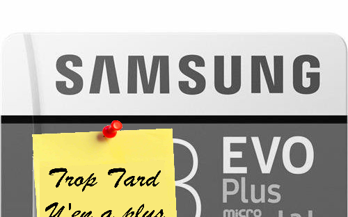 Carte Micro SDXC 128Go Samsung Evo Plus avec adaptateur (...)