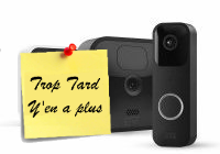 Deal expiré Caméra de surveillance Blink + interphone Video Doorbell (...)