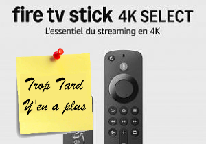 Deal expiré Le dernier Fire TV Stick 4K Select à 19,99 (-64%)