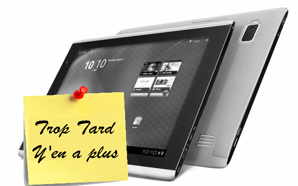 Tablette Acer Iconia Tab A501 3G à 99 euros pour (...)