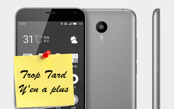 Smartphone Meizu M2 Note gris Octacore 4G à 139€89 (...)