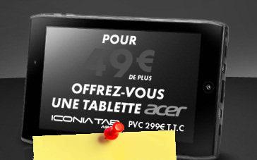 49 € la tablette 7 pouces Acer Iconia Tab A100 (...)