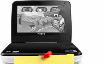 DVD Portable Philips PD7010 + Manette sans fil + CD de (...)