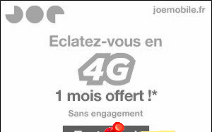 Forfait 4G sans engagement JOE MOBILE, 2 mois (...)