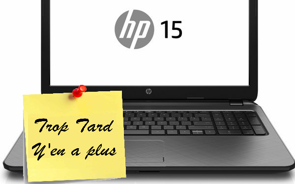 PC portable HP 15-R015NF, écran 15.6", Celeron Dual Core (...)