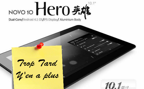 Tablette Ainol Novo 10 Hero IPS/Bluetooth/16 GO 138€ (...)