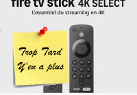 Deal expiré Le dernier Fire TV Stick 4K Select à 19,99 (-64%)
