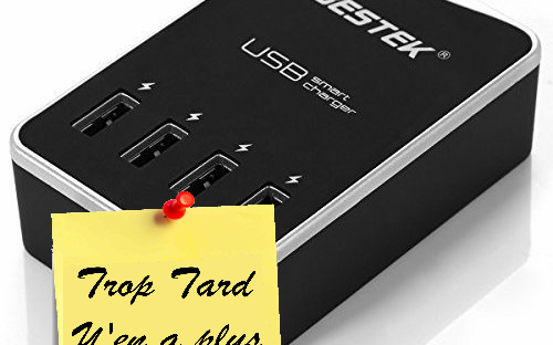 Chargeur USB 4 Ports charge adaptative 30W 6A BESTEK à (...)