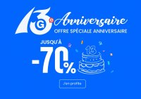 Anniversaire 13 ans Geekbuying, grosses promos en (...)