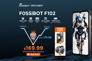 La smartphone chantier FOSSiBOT F102,IP69K, Batterie (...)