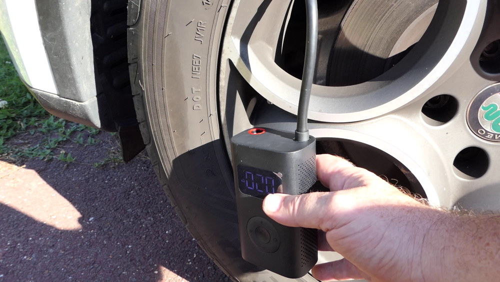 Compresseur de gonfleur de pneu portable Pompe de voiture pour pneus de  voiture Moto 100psi gonflage rapide Pneus Inf