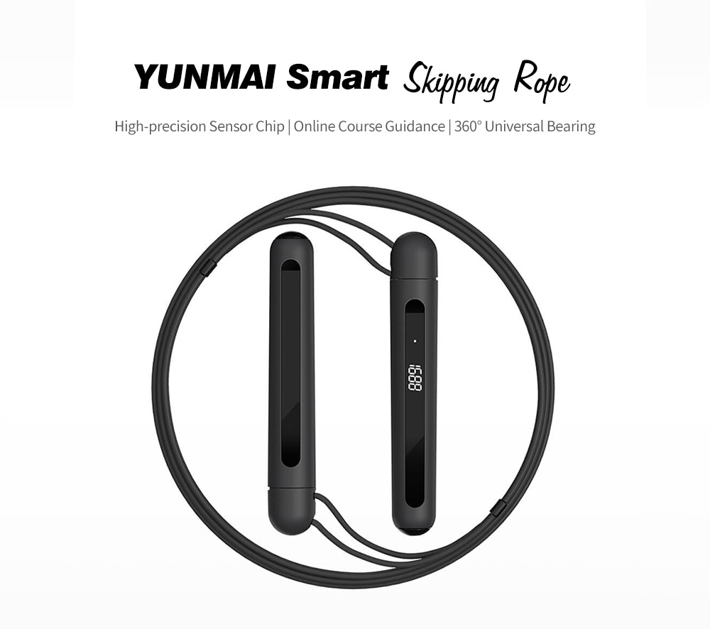 Corde à Sauter Avec Compteur Corde à Sauter électronique Bluetooth - 10 Vitesses Réglables - Compteur LED - Musicale Enfants/adultes Sauter Bluetooth Musical 10 Vitesses écran LED