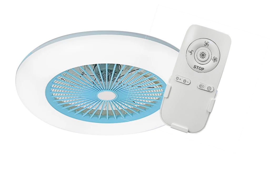 Ventilateur de plafond Carla 117 cm avec éclairage LED et télécommande Ventilateur de plafond Carla 117 cm avec éclairage LED et télécommande
