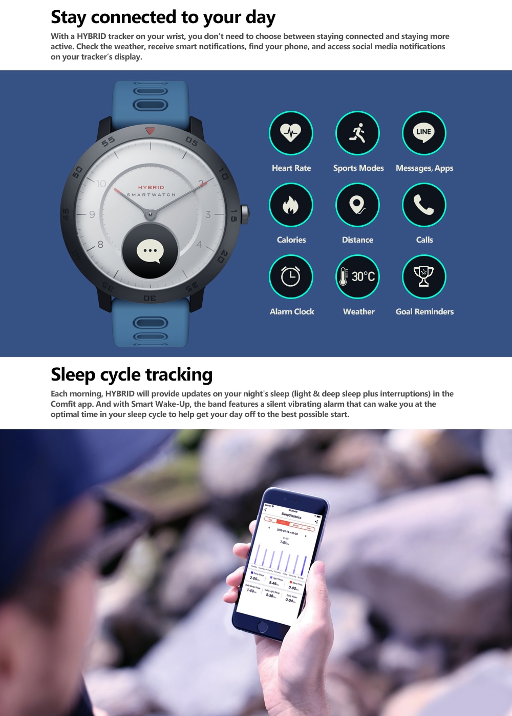 Zeblaze hybrid smartwatch hotsell