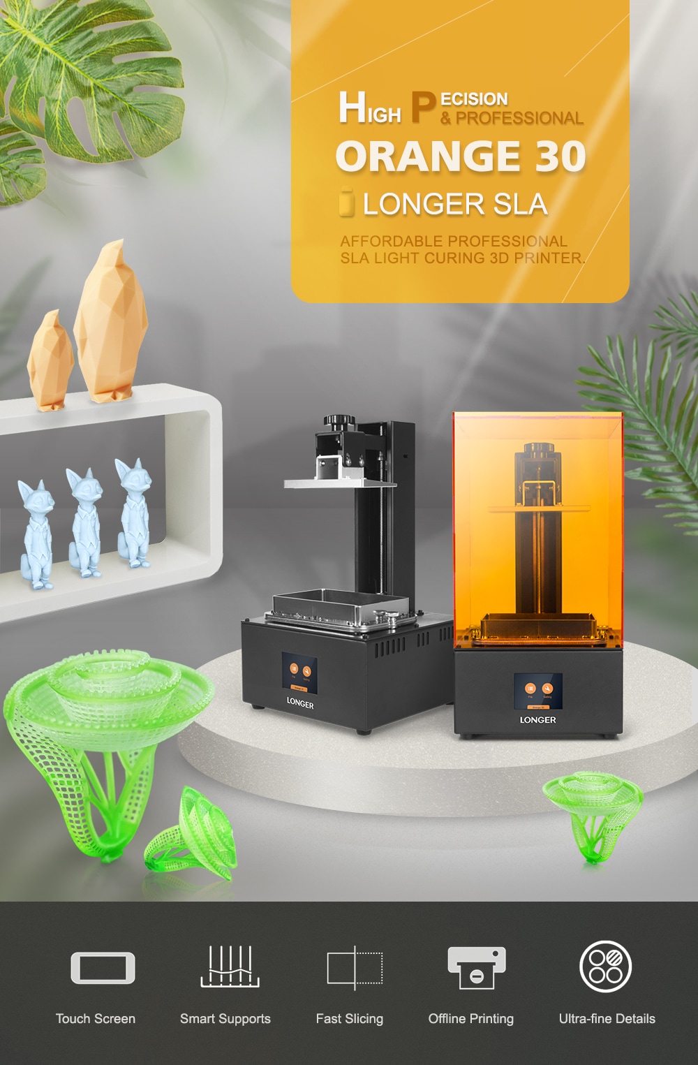 L'Imprimante 3D Résine Longer Orange 30 en promotion (256€ Stock France