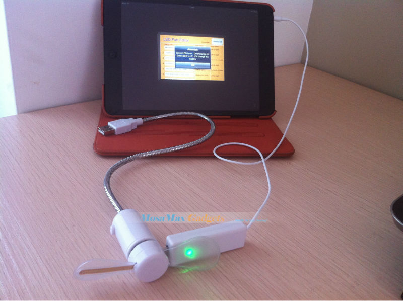 Ventilateur USB programmable avec message défilant