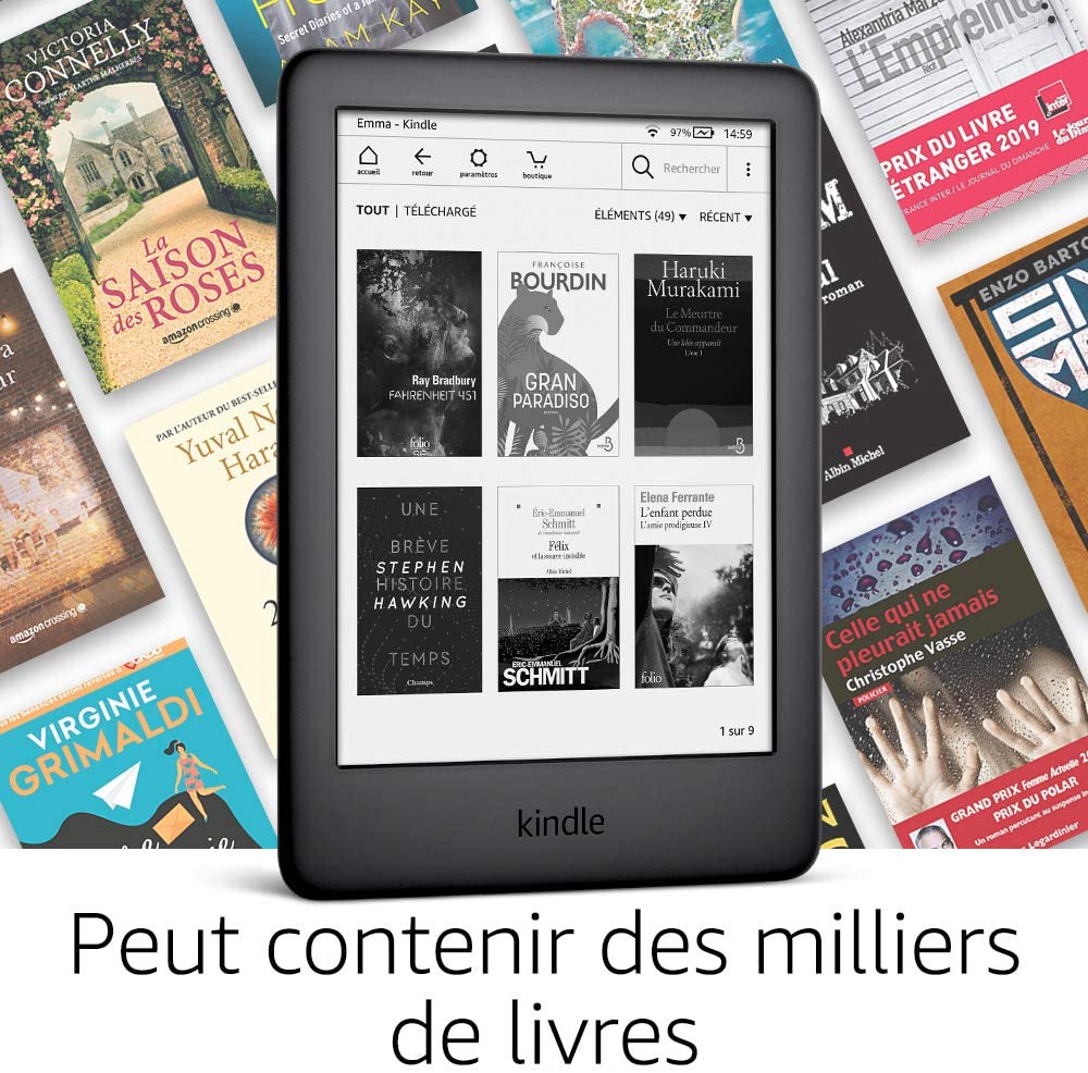 Liseuse eBook  Nouveau Kindle 6' Noir 4Go à 54€99