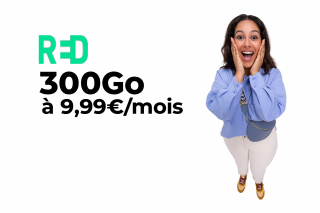 Bon plan relatif Forfait Red by SFR 300 Go 5G/33 Go UE/DOM, Appels, (...)