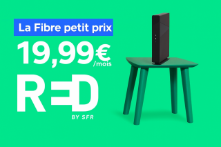 Bon plan relatif 19,99€ par mois la Fibre RED Box, débit 1GBit/s, appels (...)