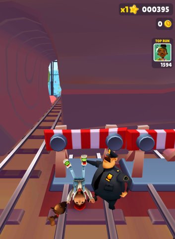 Elle est suffisamment puissante pour de nombreux jeux comme ici Subway Surfer