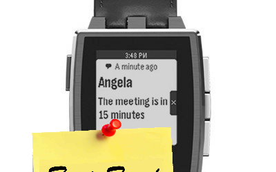 Montre Smartwatch Pebble Steel version aluminium à (…)