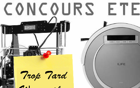Concours, gagnez une imprimante 3D et un Aspirateur (...)